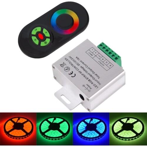 RF Remote RGB Controller DC 12/24V 18A LED Strip Color Console Touch Remote For 5050 2835 RGB LED Strips
