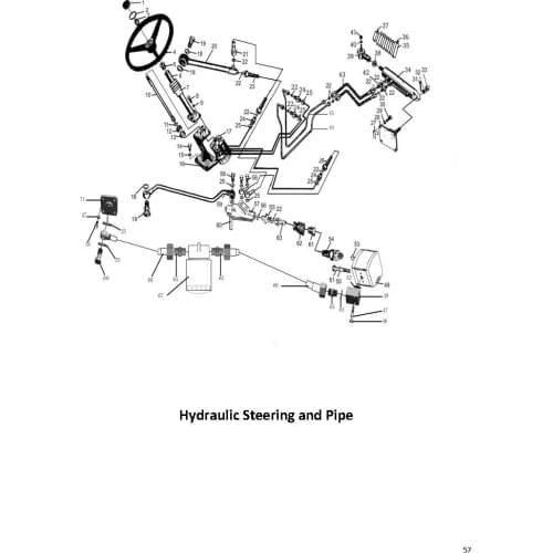 Steering pump for Jinma JM184-284, part number
