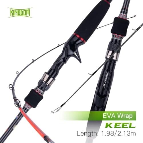 Kingdom Keel Fishing Rod 2 Section M/ML Power Ceramic Guide Ring Spinning Rod EVA Handle Sea & Freshwater Strong Casting Rods