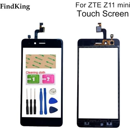 Touch Screen Front Glass For ZTE Nubia Z11 mini NX529J Z11mini Touch Screen Digitizer Glass Panel Lens Sensor Tools Adhesive