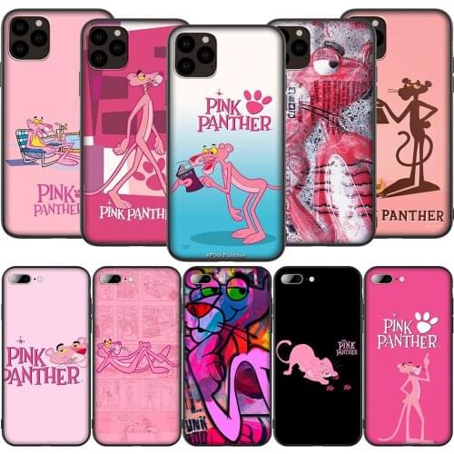 Lavaza K85 Lovely Pink Panther Silicone Soft Case for iPhone 12 Mini 11 Pro XS Max XR X 8 7 6 6S Plus 5 5S SE 2020