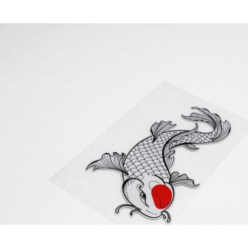 Car Styling PVC Sticker Japanese Carp Fish Stickers Motor Bike Decorate Truck Body Window Decals