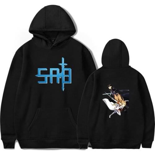Sword Art Online Sweatshirt Kawaii SAO Hoodies Men Women Coat Autumn Winter Harajuku Anime Clothes Boy Girl Sweatshirts