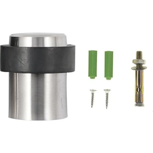 Stainless Steel Doorstop Universal Door Stopper Wall Protector Self Adhesive Doorstop Anti-Collision Shock Pads Floor Wall Guard