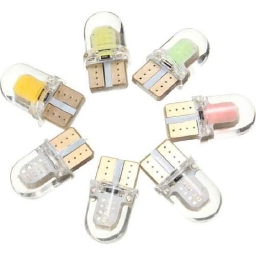 1/5/10 pcs led t10 w5w led 194 168 COB led car Parking Bulb Auto Wedge Clearance Lamp led light car License Light Bulbs car led