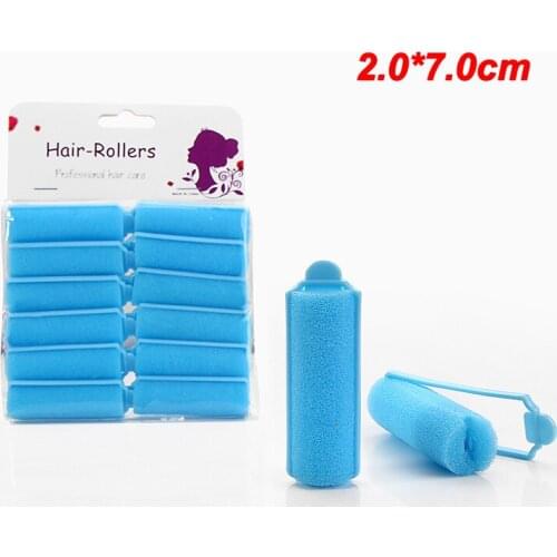 2 Packs 20mm Sponge Hair Rollers Foam Curlers with Buckle Soft Pillar Locking Closure Curling Cute Roller Wave Formers Hair 1544