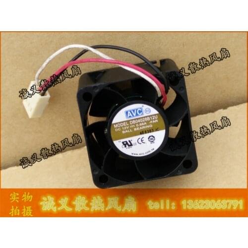 AVC DB04028B12U 40 * 40 * 28 DC 12v 0.66A double ball bearing server inverter cooling fan