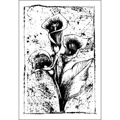 DABOXIBO Calla Flowers Clear Stamps Mold For DIY Scrapbooking Cards Making Decorate Crafts 2020 NEW Arrival