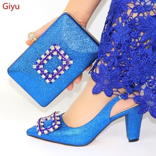 Doershow beautiful shoes and bag matching set italy 2019 designs for african shoes and bags wedding party free shipping!HYT1-5