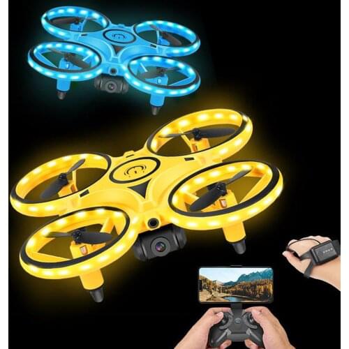 RC Drone Quadcopter LED Light Infrared Induction RC Aircraft Helicopter Toys