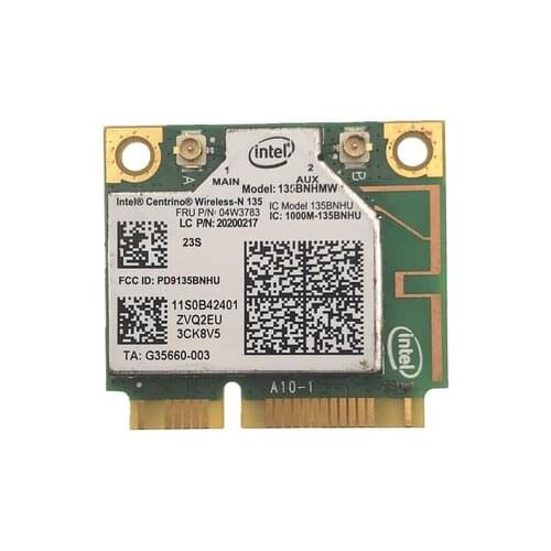 NEW WiFi Card 135BNHMW PCIe 150Mbps 2.4 GHz 802.11b/g/n + Bluetooth4.0 for Dell laptops intel Centrino Wireless-N 135