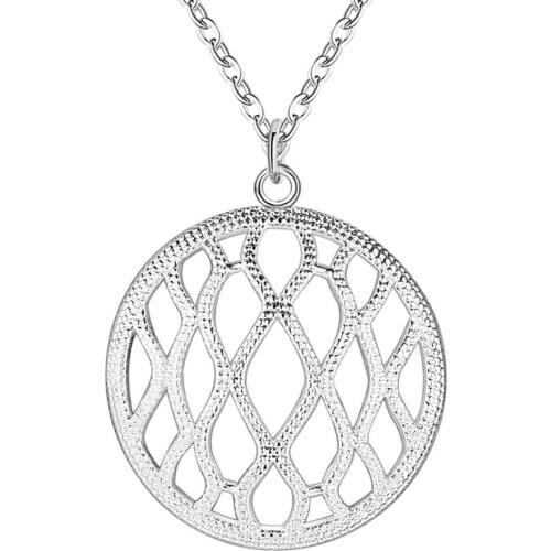 Hot Wholesale Silver Plated Charm Jewelrys Necklace,free Shipping Fashion Stamped Fashion Jewelry Pendant AN1424/csdaljka