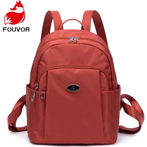 Fouvor Fashion Backpack Women Leisure Back Pack Korean Ladies Knapsack Casual Travel Bags for School Teenage Girls Bagpack