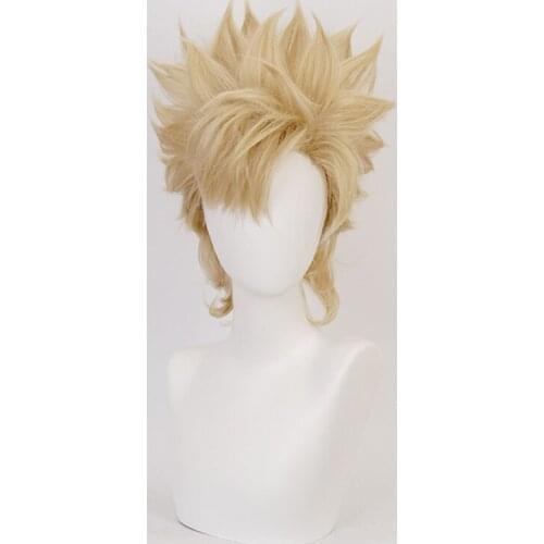 Jojos Bizarre Adventure Caesar Anthonio Zeppeli Short Wig Cosplay Costume Heat Resistant Synthetic Hair JOJO Men Women Wigs