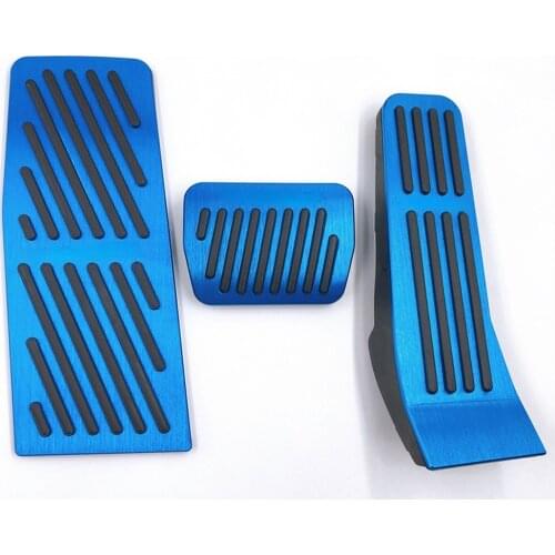 Aluminum Alloy Car Accelerator Pedal Gas Brake Pedals Rest Foot Non-Slip Sticker Cover For Mazda 3 CX30 CX-30 2019 2020