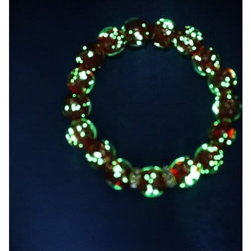 10pcs Luminous Beads 10MM Spacer Beads Necklace Night Beads DIY Bracelets Men Women Glowing In The Dark Jewelry
