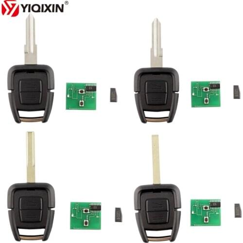 YIQIXIN 2 Button Remote Key 433.92Mhz HU43/HU100/YM28/HU46 Blade FOB Delphi ID40 Chip For Vauxhall Opel Astra Vectra Zafira