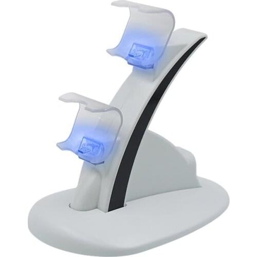 Controller Charging Stand Dual Fast Charging Game Controller Charging Station Dock Replacement for PS4