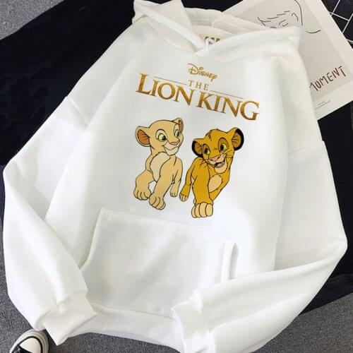 Disney Hakuna Matata Funny Simba Anime Hoodies Women The Lion King Kawaii Sweatshirts Graphic Roi Lion Harajuku Hoody Female