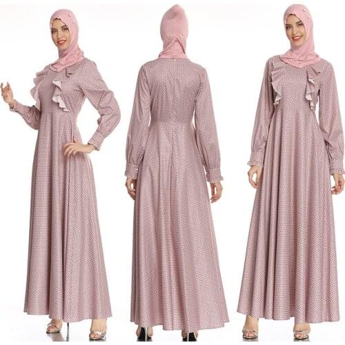 Muslim Print Abaya Kimono Floral Hijab Dress Arabic Dubai African Women Pakistan Caftan Marocain Kaftan Qatar Islamic Clothing