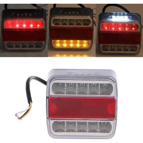 50LC DC 12V 14 LED Car Trailer Boat Caravan Rear Tail Light Stop Lamp Taillight