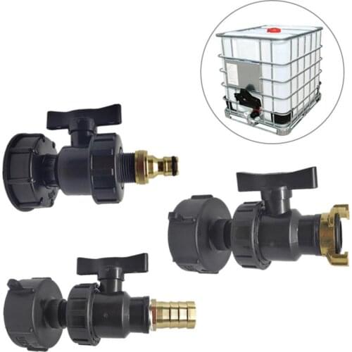 IBC Tank Adapter S60X6 To Iron Brass Tap Replacement Valve Universal DN60 Coarse Thread Hose Water Connectors Drain Adapter