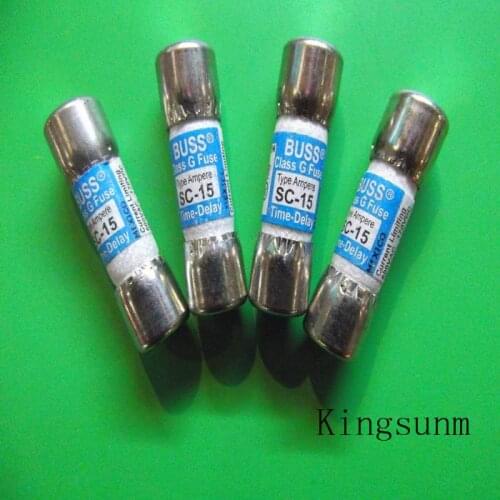 Free shipping 5pcs SC-15 Time Delay delay fuse 10X34 American BUSSMANN genuine 15A600VAC