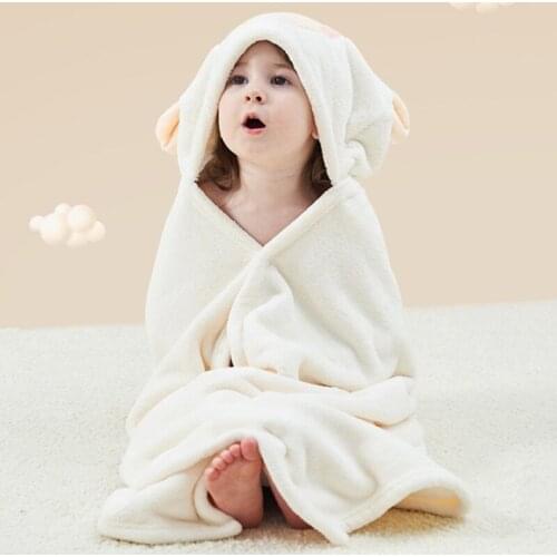 Baby Bath Hooded Towel 70*140 CM Shower Bathrobe for Children Cute Cartoon Photography Accessories Bedding for New Born A092