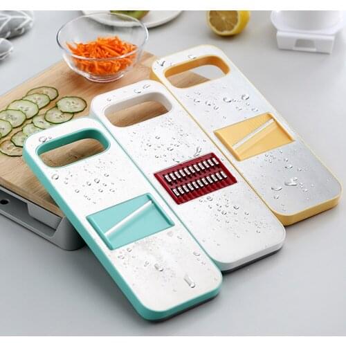 XYj Vegetable Cutter Round Mandoline Slicer Potato Carrot Grater Slicer with 3 Stainless Steel Chopper Blades Kitchen Tool