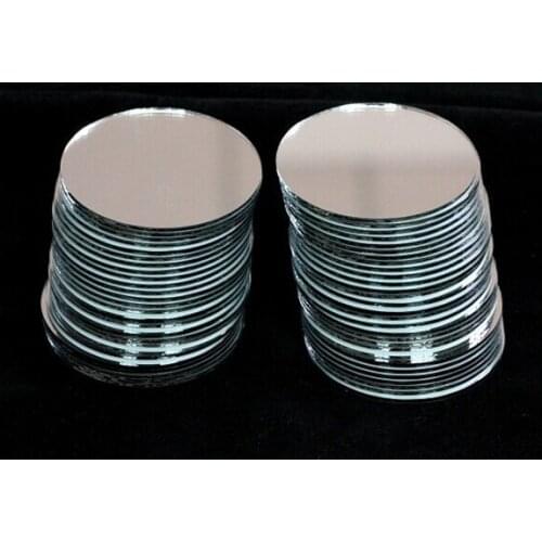 5cm diameter round mirror sticker , DIY accessory decorative miror pieces , acrylic mirror sticker , 100pcs per lot