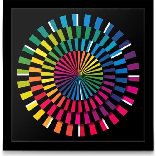 Hexagon Spectrum Colorful Silent Wall Clock Hanging Watch Minimalist Funny Table Desk masa saati Morden Design Decorative