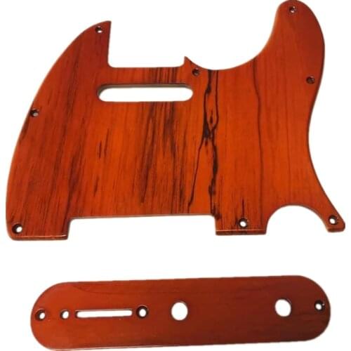 MAPLE WOOD PICKGUARD & CONTROL PLATE FOR TELECASTER GUITAR