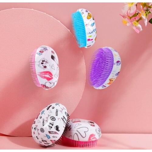 1PC Magic Handle Comb Anti-static Salon Egg Massage Hair Brush Tangle Detangle Smoothing Shower Hairbrush Comb Hair Styling Tool