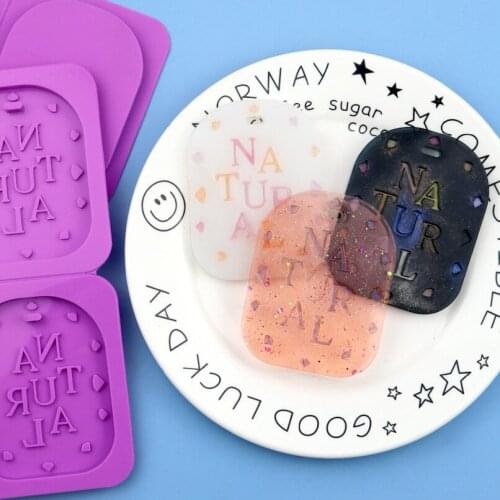 4-letter Aromatherapy Wax Wafer Silicone Mold XG363