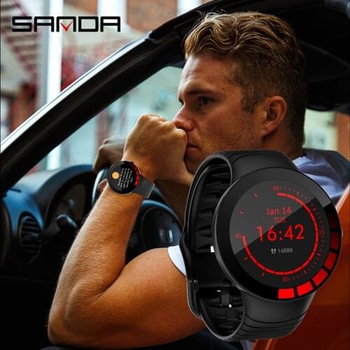 SANDA Smart Watch Weather Heart Rate Blood Pressure Muti-sport Mode Health Tracker Men Sport Watch For Huawei iphone Xiaomi