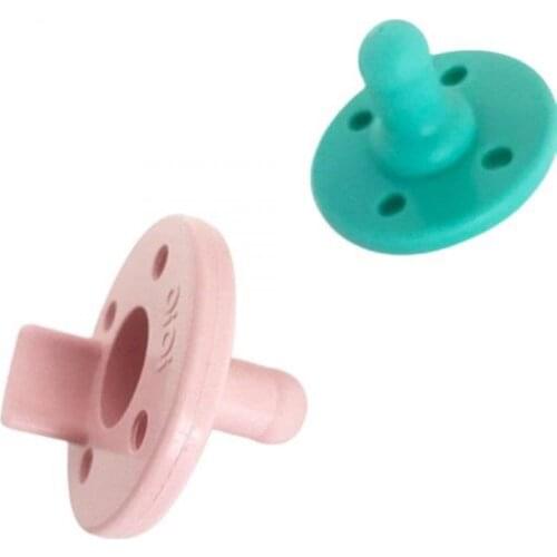 OiOi Pacifier Green&Pink 2 Pieces