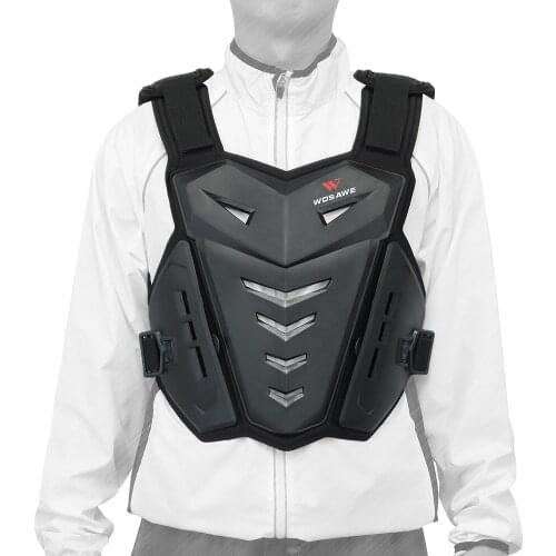WOSAWE Adult MTB Sports Back Protector Motocross Motorcycle Armor Chest Protection Snowboard Motorbike Protective Gear Suit