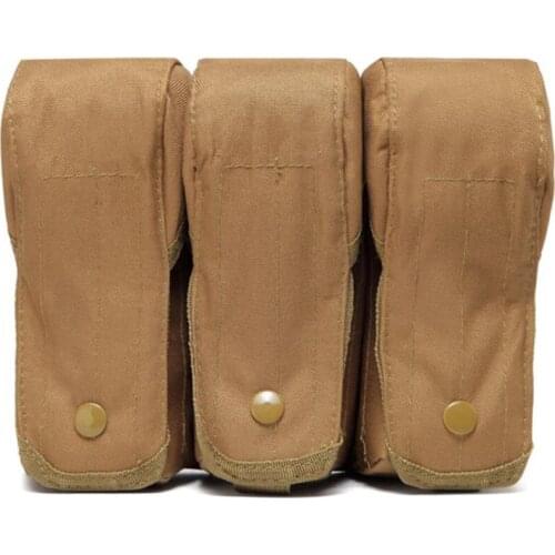 Molle Triple M4 AK Magazine Pouch Outdoor Tactical Military Tool Three Bags