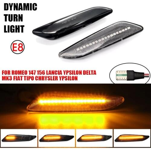 Scroll Dynamic Blinkers LED Turn Signal Reminder Lamp Car Light For Alfa Romeo 156 / 156 Sportwagon typ (932) / 147 typ (937)