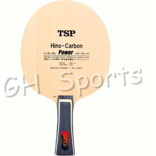 TSP Hino-Carbon Power (Li Jiaweis) Table Tennis Blade (3+2 Carbon, Hinoki Surface) Racket Ping Pong Bat Paddle