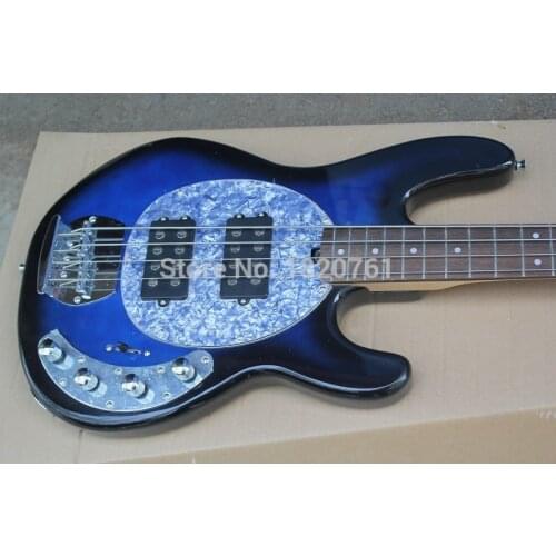 Guitar High Quality SABRE Active Pickup Ernie Ball Sting Ray Blue 4 String Bass Guitar 140424