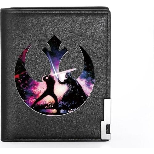 High Quality Luxury Samurai Theme Printing Leather Wallet Credit Card Holder Short Male Slim Purse For Men