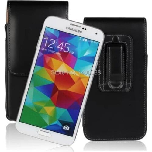 High Quality Vertical Belt Clip Leather Pouch Case Cover For Samsung Galaxy S5 Cell Phone Shell