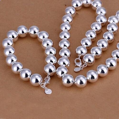 S092 Wholesale, free shipping jewelry set, fashion jewelry set 14Mm Bean Two-Piece Jewelry Set-Hollow