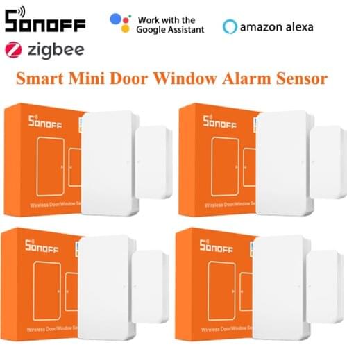 1/2/5/8/10PCS SONOFF Zigbee SNZB-04 Smart Mini Door Window Sensor Remote Control Work With SONOFF ZBBridge Alexa Google Home