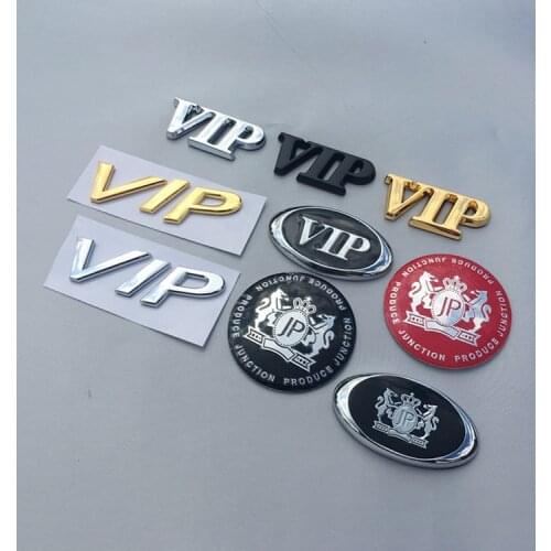 1 Pcs Car Sticker Emblem Badge Auto VIP Logo 3D Metal Sticker for Toyota Honda Nissan Teana Tuning Car Styling Auto Accessories