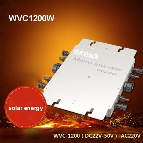 1200 W 220 V Solar Grid Tie Inverter Sine Wave Pure Inverter WVC1200 Solar Grid Connected Inverter