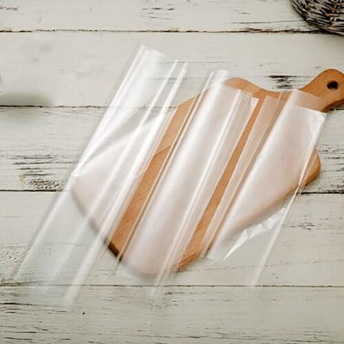 500pcs Sandwich Cake Bread Take-out Food Wrapping Paper Food Grade Opp Packing Sheet Transparent Food Cellophane Baking Tools
