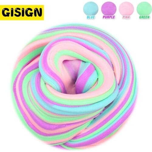 60ml DIY Fluffy Slime Box Soft Light Clay Modeling Polymer Slime Supplies Clay Sand Dynamic Plasticine Gum Toys Kit