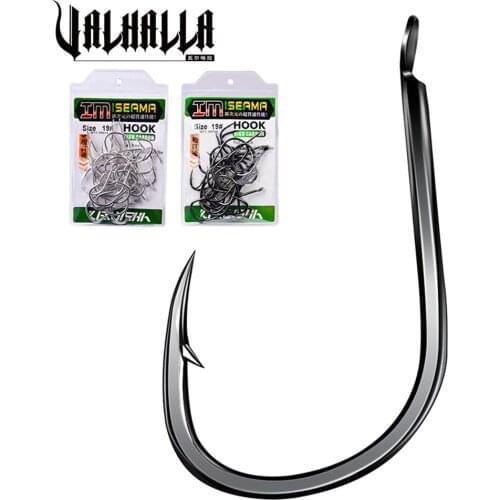 VALHALLA 600pcs Fishing Hooks Single Fishhook 11#-20# High Carbon Steel Fly Fishing Barbed Carp Hooks Sea Fishing Accessories